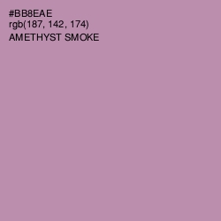 #BB8EAE - Amethyst Smoke Color Image